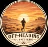 Off-heading Outfitters — runner at sunset badge